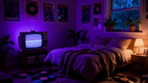 Фиолетовый уют| Ностальгический телевизор Lo- Fi