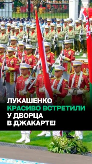 Кортеж Лукашенко с номерами BELARUS! // Торжественный приём перед встречей с главой Индонезии