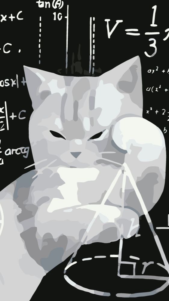 Котенок открыл для себя законы физики  #юмор