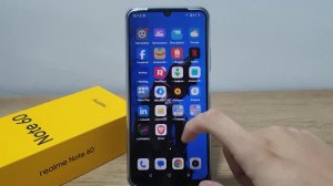 Как включить или отключить панель приложений на Realme Note 60 и 60x