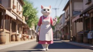 Котенок против Мышей# Перетягивание каната 🍩🐱🐭 #Веселая милая анимация 🤣