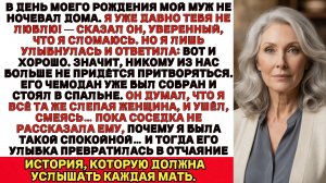 Муж сказал мне: «Я давно тебя не люблю». Но после моего ответа его улыбка быстро исчезла…