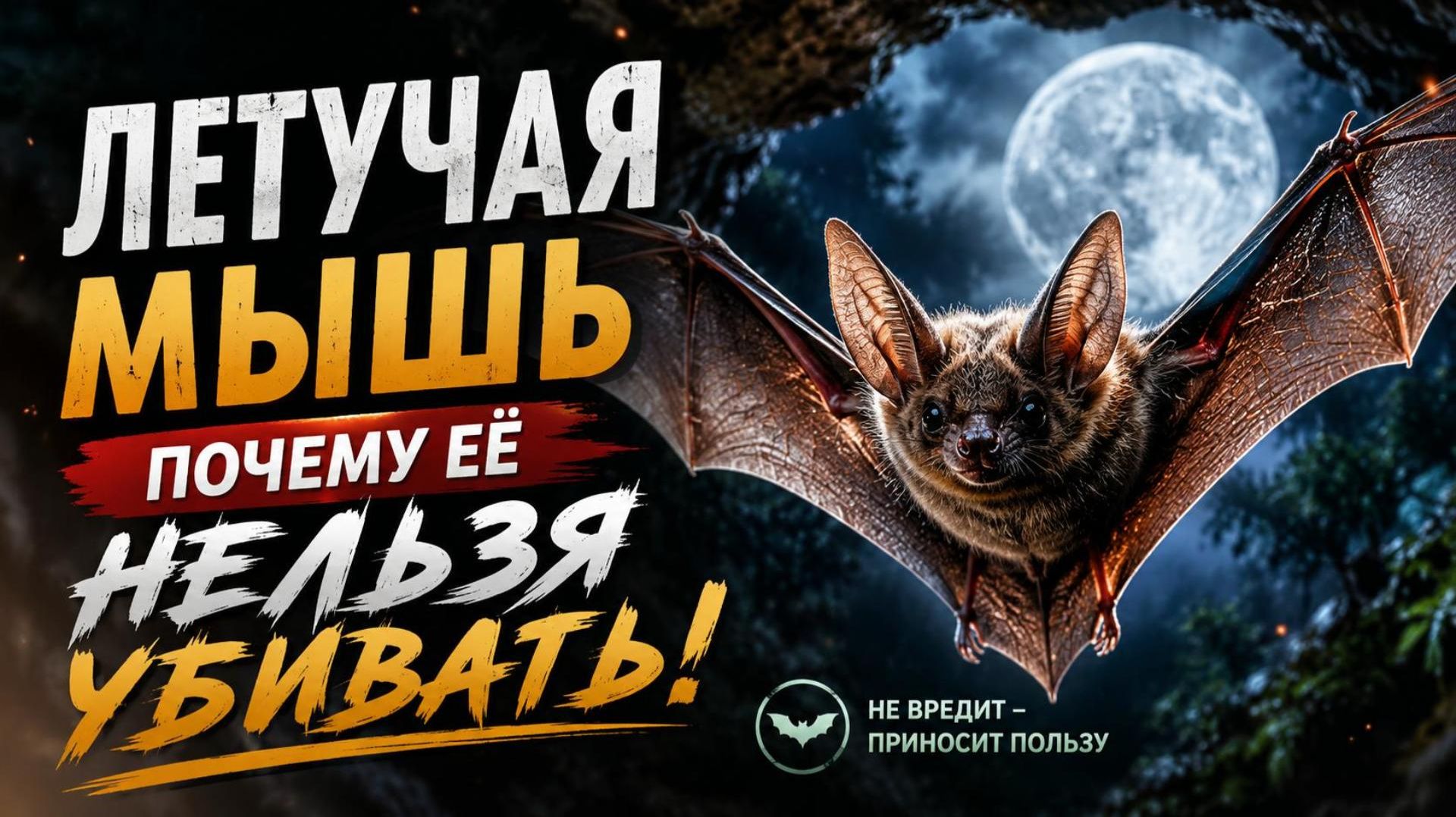 Летучая Мышь Помощник Человека! Почему Её Нельзя Убивать!