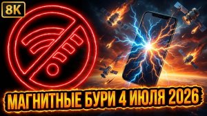Магнитные бури 4 Июля 2026 года: Ждет ли нас новый мировой коллапс