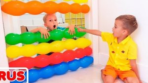 ЛОПНИ, ЕСЛИ СМОЖЕШЬ! 🎈 Влад и Никита и миллион шаров