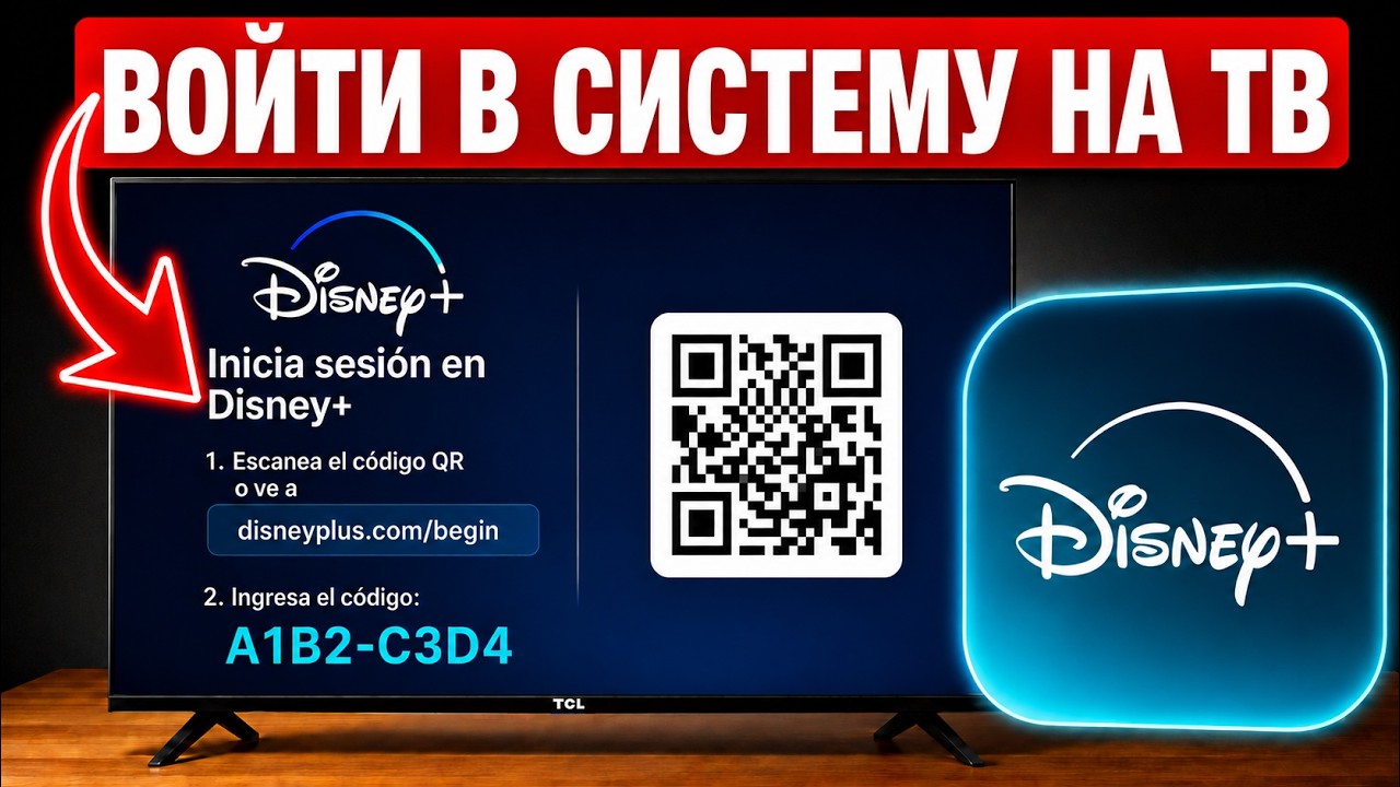 Как ВОЙТИ в Disney Plus Smart TV | Активировать Disney+ с QR-кодом