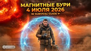 Магнитные бури 4 Июля 2026 года: Красный уровень опасности для вашего здоровья