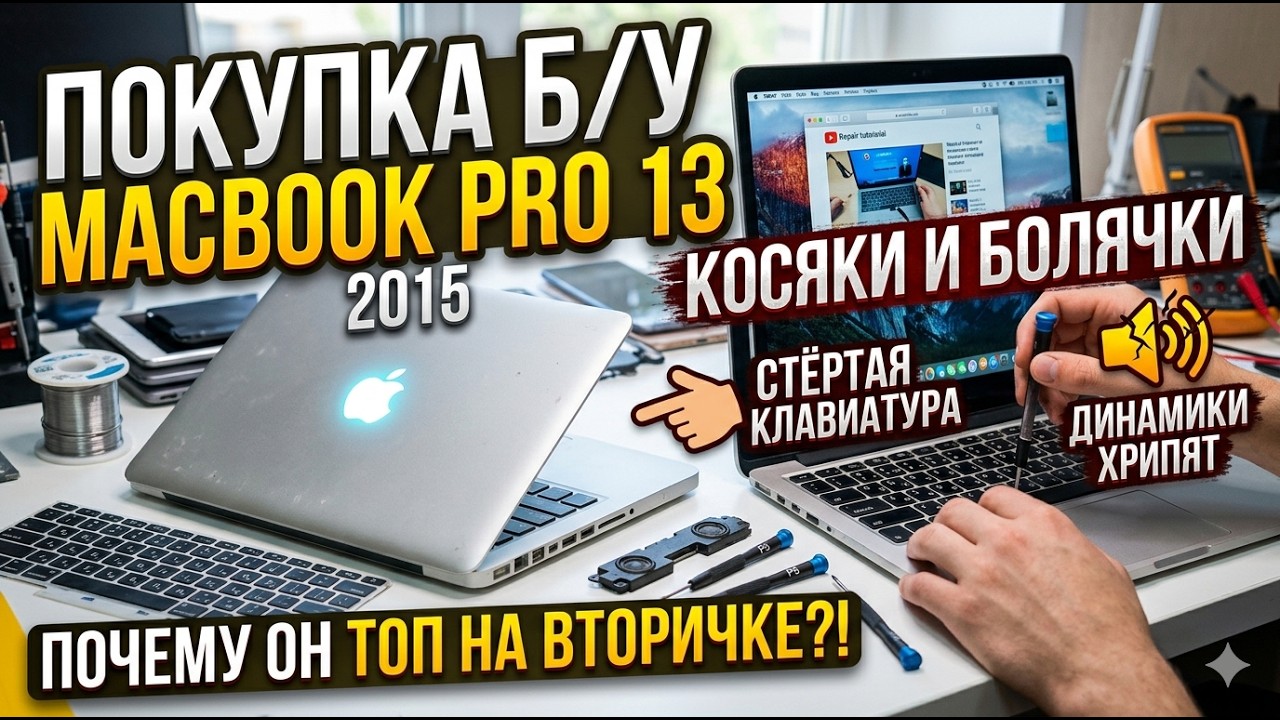 Macbook Pro 13 2015, зачем покупать в 2026, косяки, болячки и решения проблем.