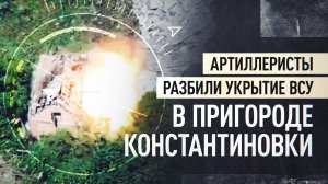 Артиллеристы Южной группировки нанесли удар по укрытию ВСУ в Алексеево-Дружковке