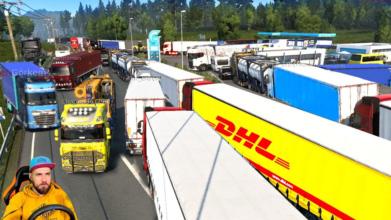 ДОРОГА ДУРАКОВ и МАКСИМАЛЬНЫЙ ОНЛАЙН - ETS 2 ПО СЕТИ - EURO TRUCK SIMULATOR 2 + РУЛЬ смотреть онлайн