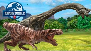 Бои против Быстрых динозавров Мегалозоавр Jurassic World Alive