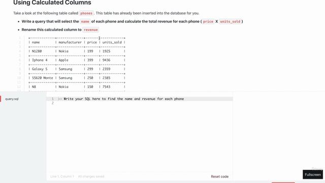 12. Calculating Phone Revenue