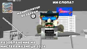 Разоблачение на мистера кузнеца 2026 «Воздухан,оскорбитель родаков, ии слопа»