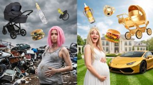 БЕДНАЯ vs БОГАТАЯ БЕРЕМЕННАЯ Челлендж!