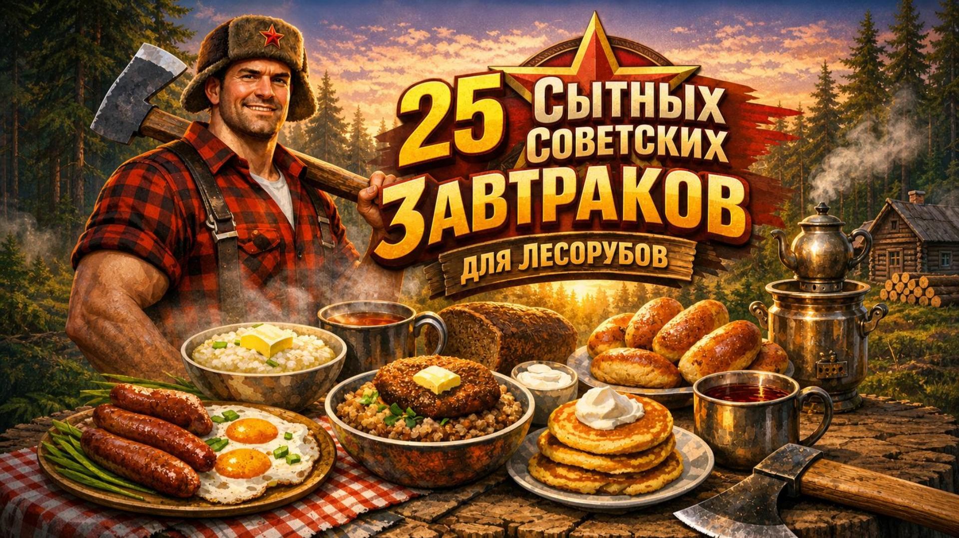 25 СЫТНЫХ СОВЕТСКИХ ЗАВТРАКОВ ДЛЯ ЛЕСОРУБОВ!