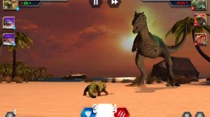 Новый пропуск гибрид, прошла две схватки, « Я играю в Jurassic world the Game «