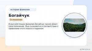 Разбираемся в происхождении и значении фамилии Богайчук: полная история и склонение.