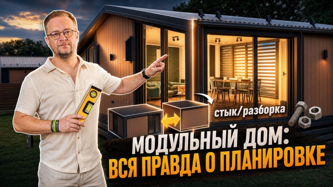 Обзор модульного дома 66 м²: Хватит ли места? Диванный эксперт смотреть онлайн