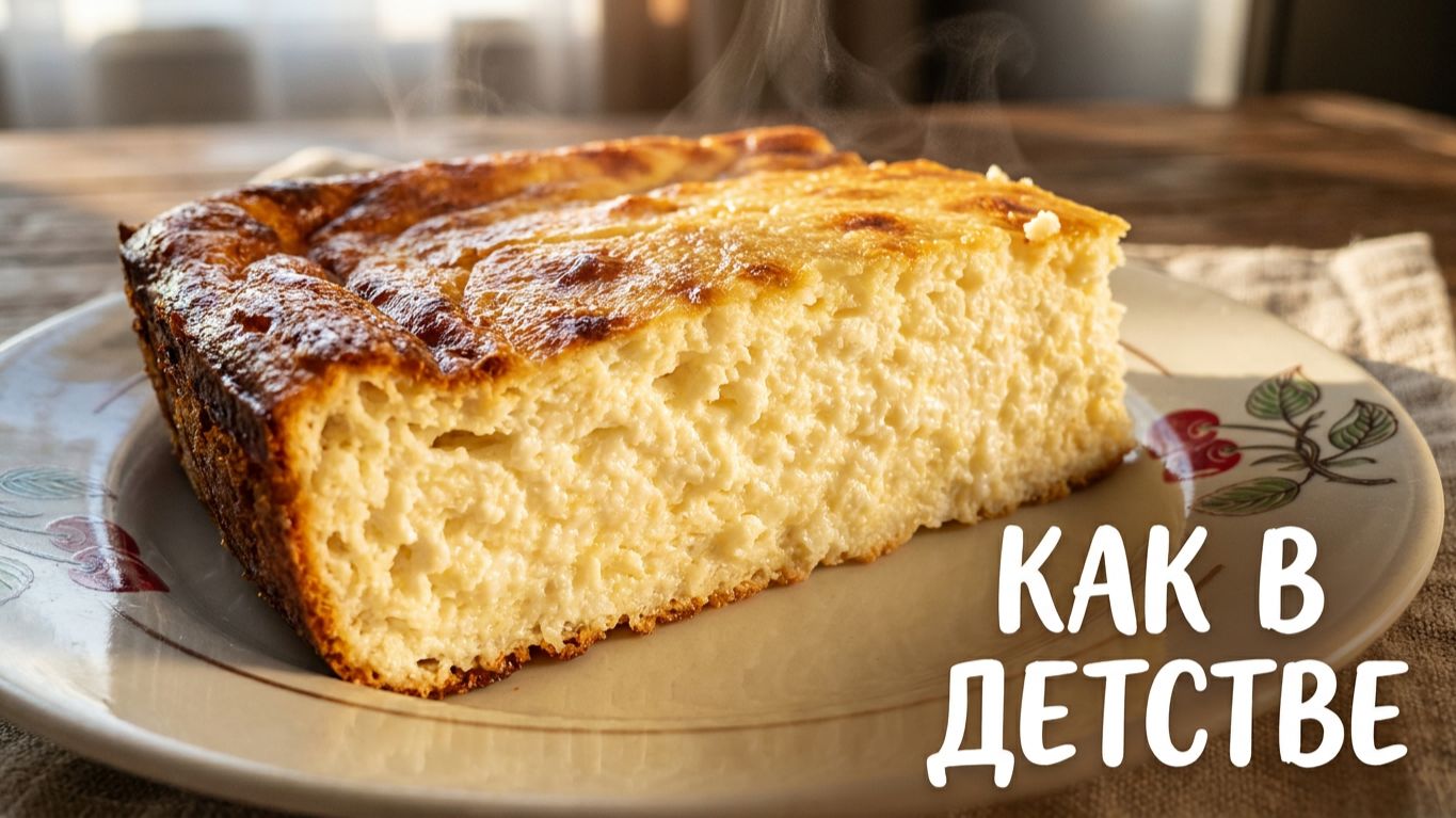 Творожная запеканка как в детстве 🥧 Нежная, пышная и сочная! Лучший рецепт