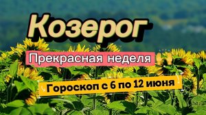 КОЗЕРОГ _ ГОРОСКОП 💕  с 6 по 12 июля ‼️ #гадание #таро #раскладтаро