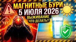 Магнитные бури 5 Июля 2026 года: Ждет ли нас новый конец света или как человечество выживало