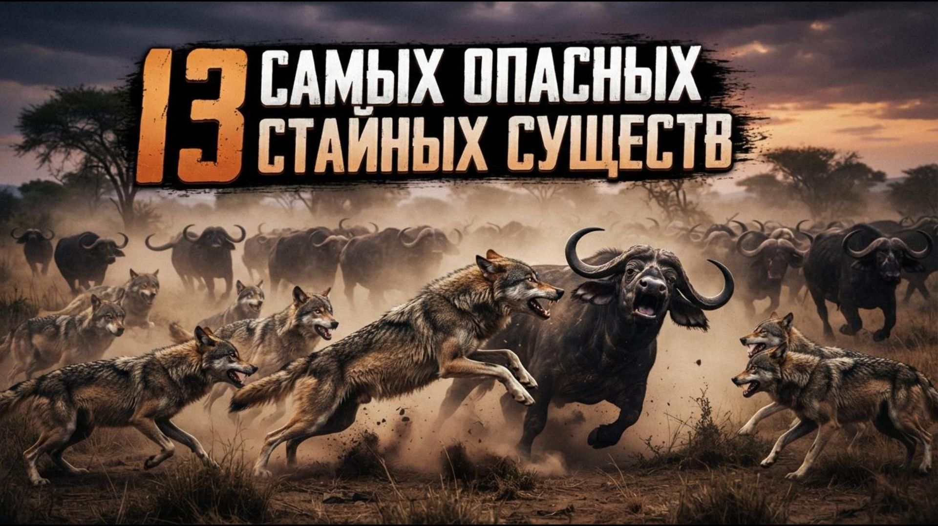 13 самых опасных стайных существ!