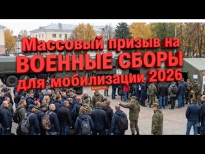 ВОЕНКОМАТЫ массово вызывают на военные сборы.  Подготовка к МОБИЛИЗАЦИИ 2026