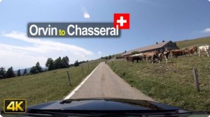 🚗 SmartTV 4К ➤ 🌄 От Орвина (Les Prés-d'Orvin) до вершины Шассераль (Chasseral) в Швейцарии!🌄