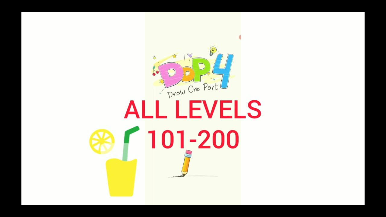 DOP 4: Draw One Part - Прохождение Все уровни 101-200 смотреть онлайн
