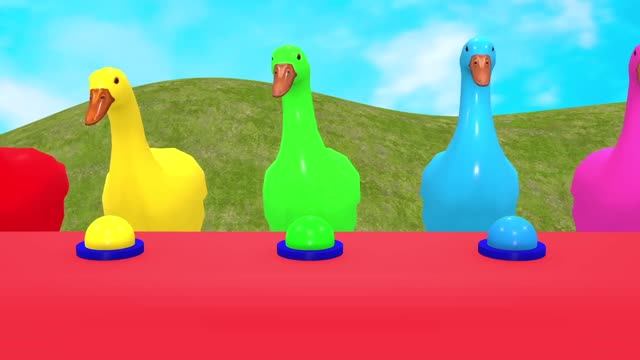 Игра с длинной горкой и животными слониха, горилла, бегемот, тигр — забавная 3D-игра с животными (3) смотреть онлайн
