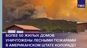 Более 50 жилых домов уничтожены лесными пожарами в американском штате Колорадо