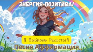 Песня Аффирмация | Я Выбираю Радость и Позитив! | Утренний Настрой на Успех.