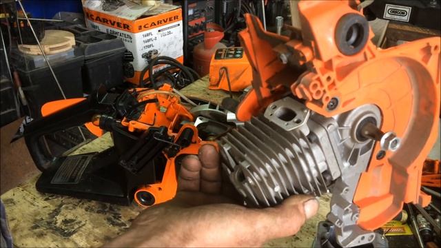 Бензо-пила Карвер RSG-238!Как определить и устранить не исправность (не карбюратор)!!! смотреть онлайн