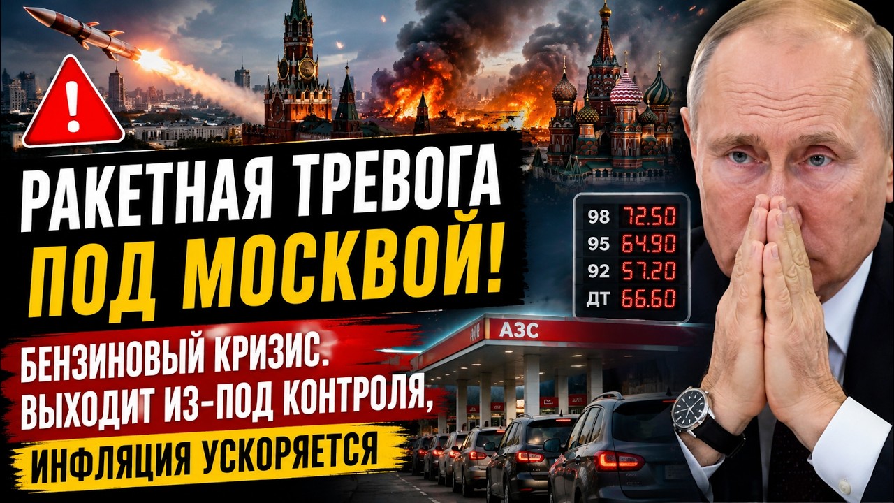 🚨 Ракетная тревога под Москвой! Бензиновый кризис выходит из-под контроля, инфляция ускоряется смотреть онлайн