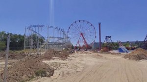 Волгоград Красноармейский район, бульвар Энгельса, окончание работ на колесе обозрения