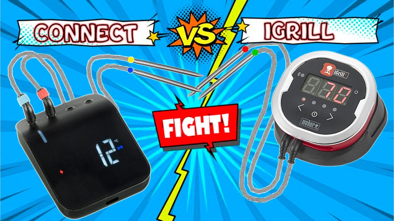 Weber Connect vs Weber iGrill 2 - сравнение цифровых термометров смотреть онлайн