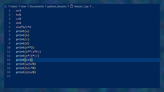 Арифметические операторы в Python. Часть_2 смотреть онлайн