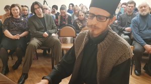 Концерт Монаха Авеля в Москве в Воскресной Школе храма Святых Бориса и Глеба