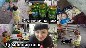 Домашний влог.Закатываем огурчики на зиму.