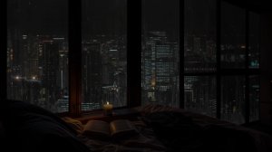 ШУМ ДОЖДЯ И ГРОЗА ЗА ОКНОМ ДЛЯ КРЕПКОГО СНА И МОМЕНТАЛЬНОГО ЗАСЫПАНИЯ 🌧️🕯️