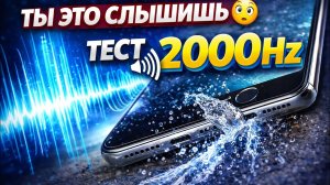 Очистка динамика 2000Hz 🔊 Удаление пыли и воды (Тест)