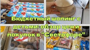 Эконом-закупка в „Светофоре“ с детьми: что купили и сколько стоило