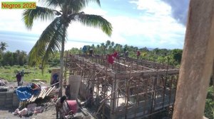 Filipina на русском. На Чужой стройке. Доделывают голубятню на первом доме. Штукатурят второй.