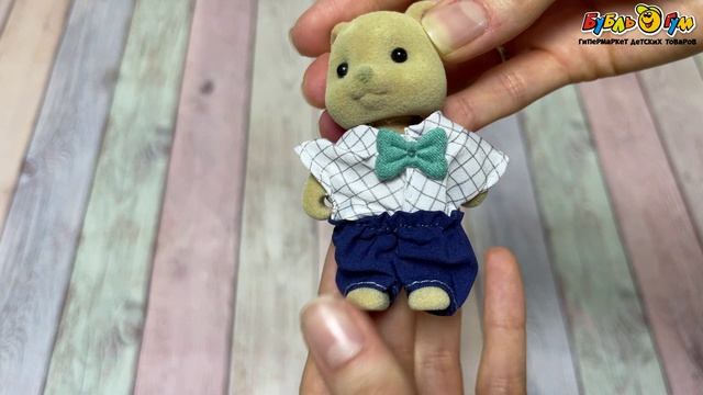 Питомец миниатюрный LANSON TOYS Мишка в одежде 8см в ассортименте - видео