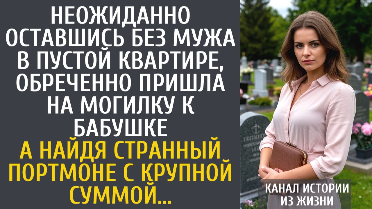 Истории из жизни Неожиданно оставшись в пустой квартире, обреченно пришла на могилку к бабушке…