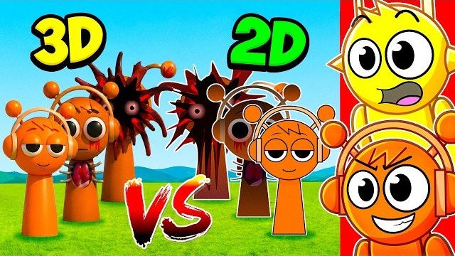 2D-СПРУНКИ против 3D-СПРУНКИ!!! (GMod) смотреть онлайн