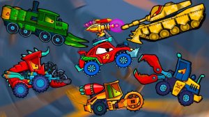 БИТЛИ VS ВСЕ БОССЫ в Машина Ест Машину 2 - Мультяшная Игра про Хищные Машинки Car Eats Car