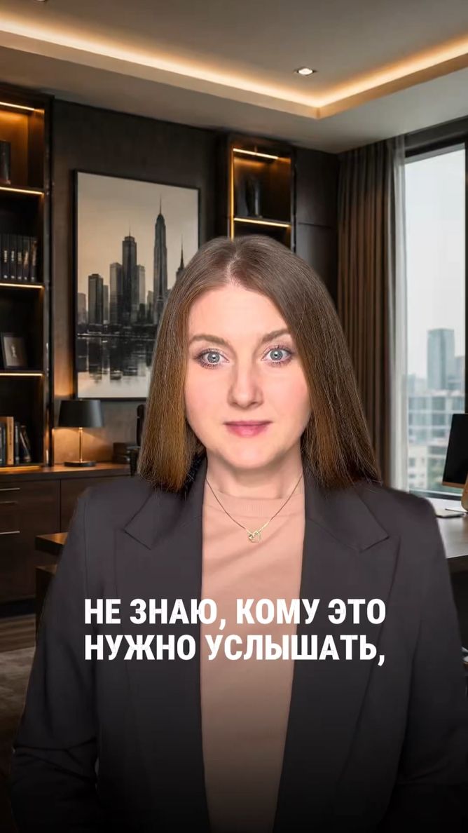 Не знаю, кому это нужно услышать