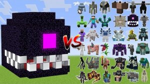 WITHER STORM HEAD против всех боссов - Сражайтесь с мобами в Майнкрафте!
