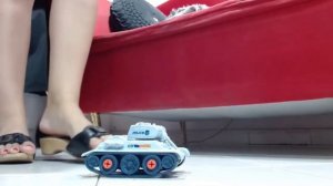 Free Video_ NO War ! #crushing #crush a army tank and helicopter in wooden #sandals #heels #shoes